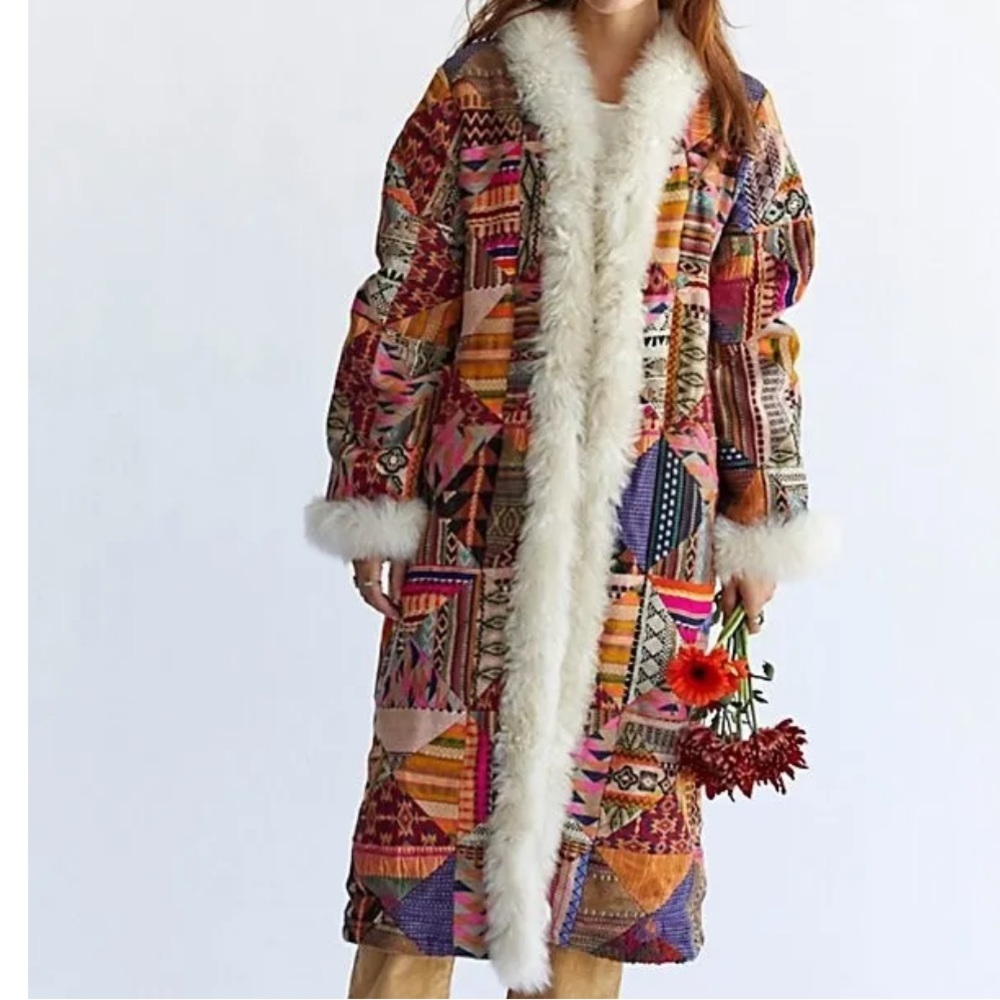 NWT Free People Shearling Caravan Coat Size Medium Z150 - Picture 1 of 7